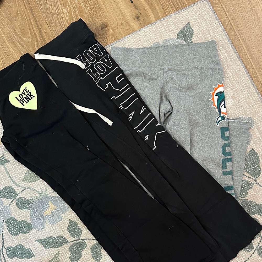 PINK Victoria's Secret Black and Gray sweats